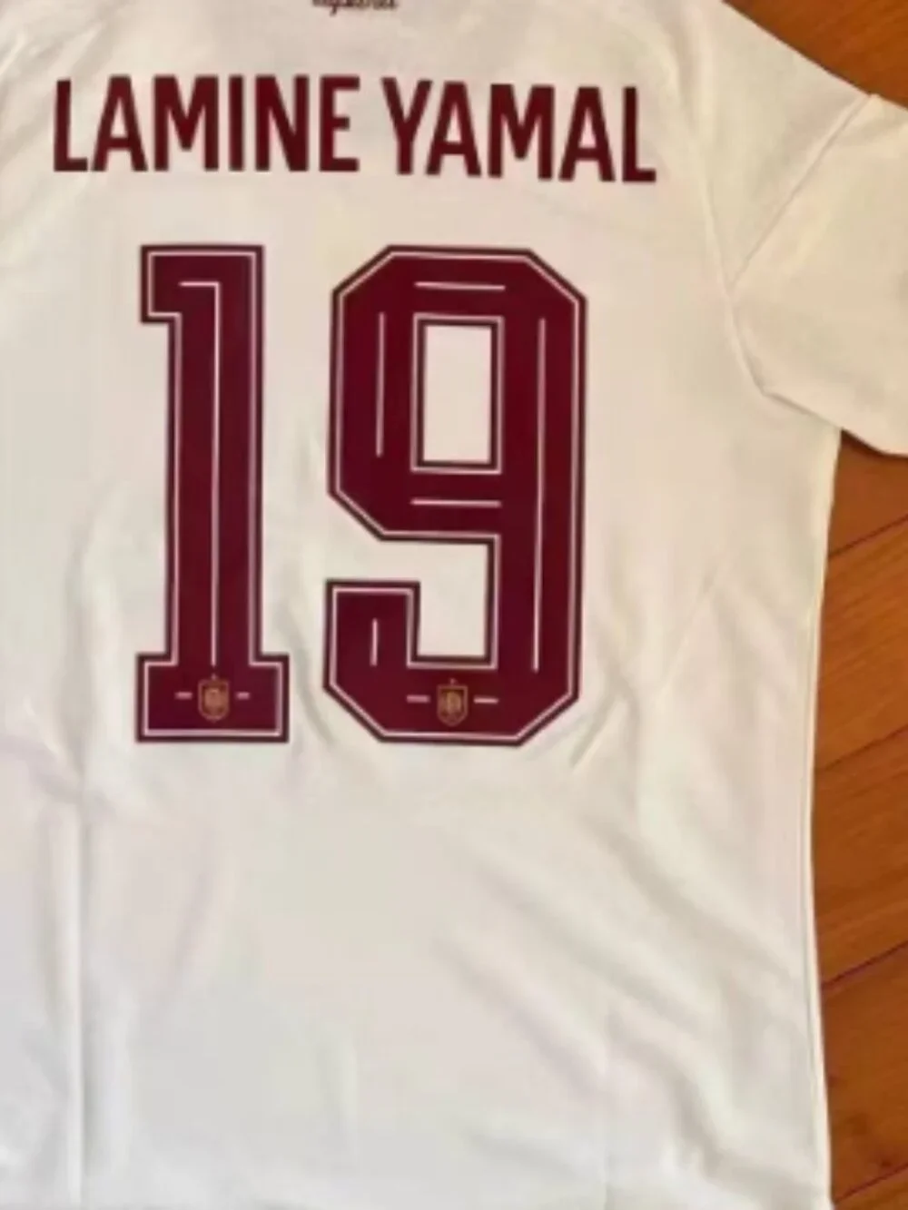 Spain Away Soccer Jersey World Cup 2026 Lamine Yamal #19